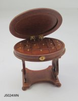 Victorian Sewing Box - walnut