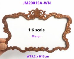 Mirror Rococo Style Frame-Walnut