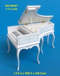 Grand Piano French Baroque 1908-White