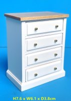 Vintage Chest of Drawers -White