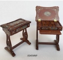 Victorian Antique Japanned Sewing Box