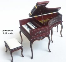 Grand Piano French Baroque 1908-Mahogany