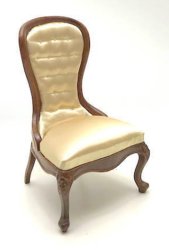 Spoon Back Slipper Chair- walnut