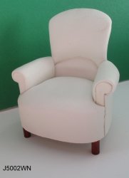 Padded tub style arm Chair - walnut