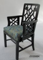 Chinese Chippendale Carver Chair C 1765- BLK