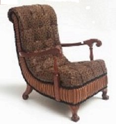 Vintage Art Deco Upholstered Arm Chair 1935-1940