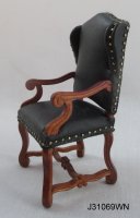 Spanish Style Carver Chair - walnut