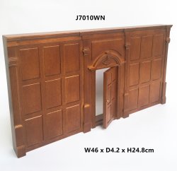 Tudor Wall with door- Walnut