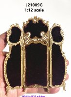 Vintage French Rococo Style Dresing Screen-Gold