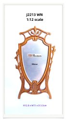 Art Deco Easle mirror- walnut