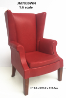Wing Chair Mid Century 1 to 6 scale