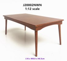 Mid Century Dining Room Table-walnut