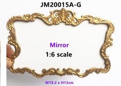 Mirror Rococo Style Frame-Gold