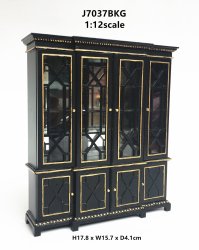 Late Georgian Bookcase-BLK